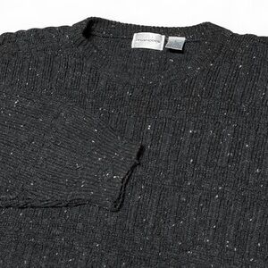 Vintage Marconi Woolf Blend Black Speckled Crewneck Sweater